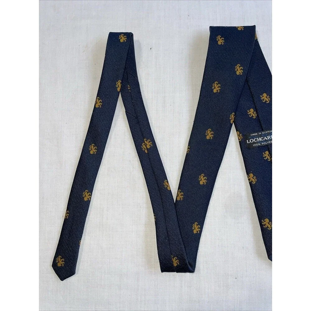 Lochcarron Men’s Dress Tie Size 52” Blue Polyester Business Formal